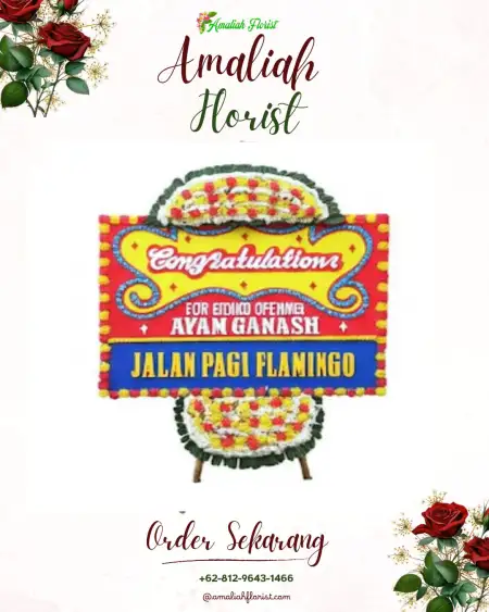 Sewa Papan Bunga Puter